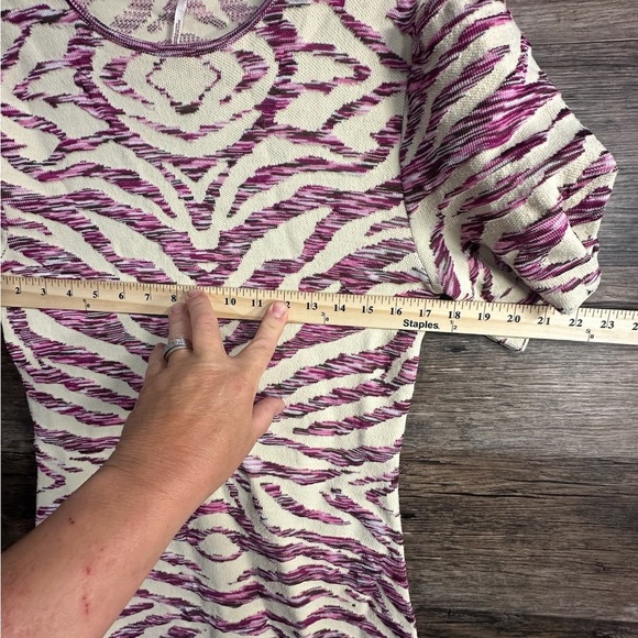 Free People Pink and White Cream Bodycon Mini Dress - Picture 4 of 7